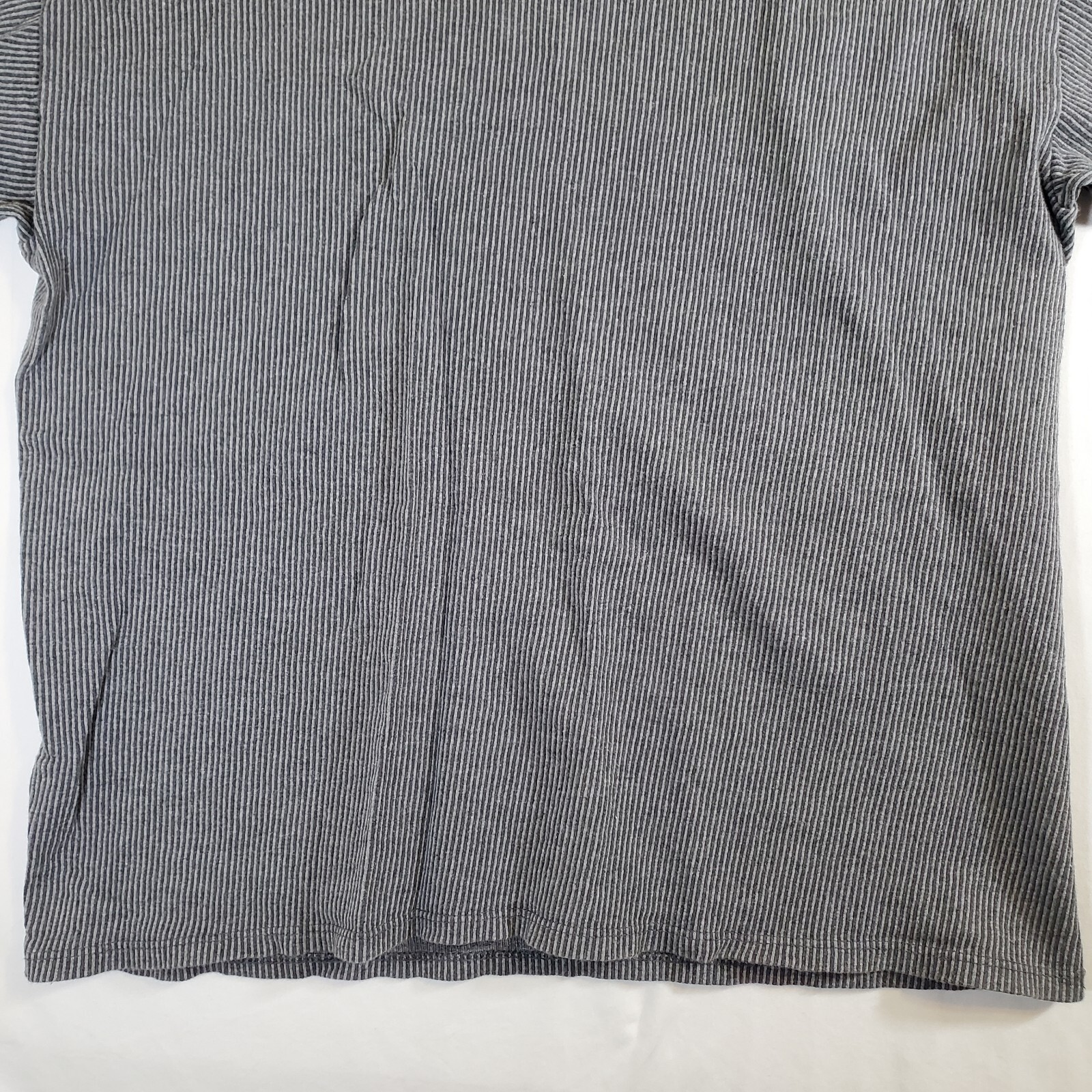 Cal Cru Gray Ribbed Polycotton Made in USA VTG 80s 90s XL TShirt T-Shirt Top gallery