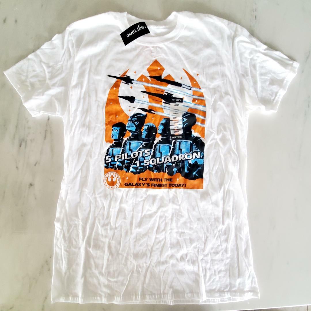 Star Wars Squadrons – Alliance – Large Vanguard T-Shirt – Hot Topic – White