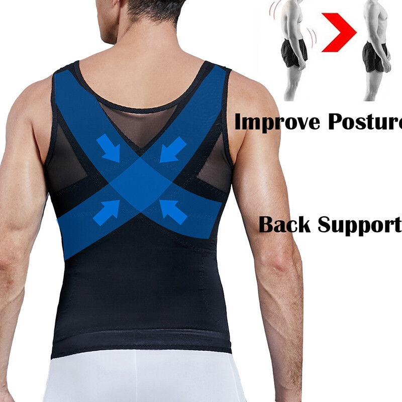 Gynecomastia Compression Vest Shirts Men Tank Top Slimming Body Shaper Underwear gallery