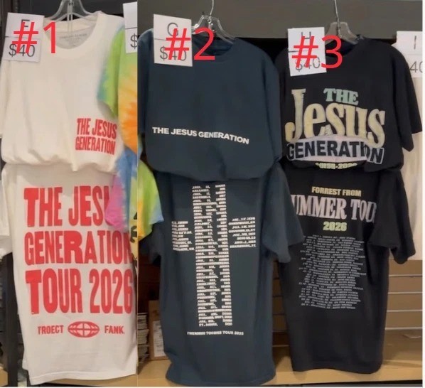 The Jesus Generation Tour 2026 Reprint