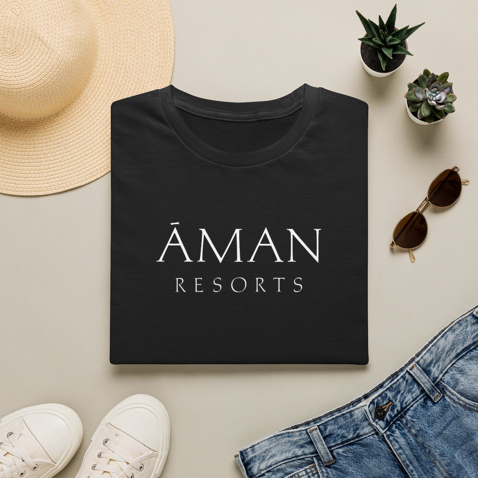 Aman Resorts Logo Unisex T-Shirt gallery