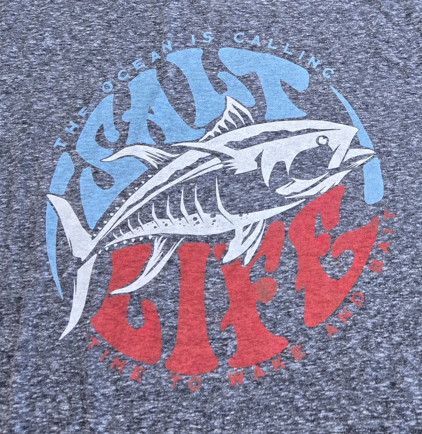 Salt Life "The Ocean Is Calling" T-Shirt Mens Sz Small, Saltwater Fishing Theme gallery