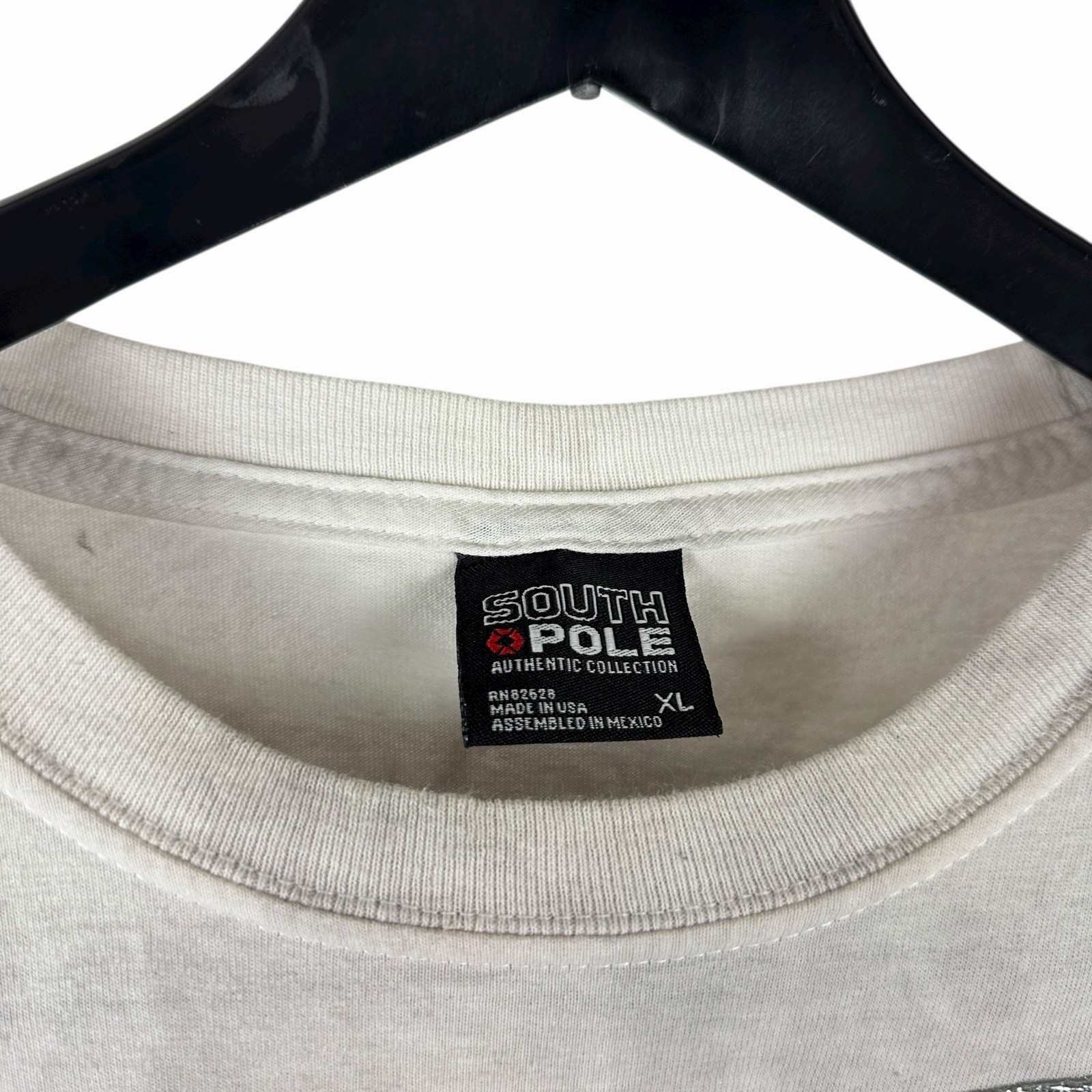 Vintage 90s South Pole Collection Streetwear 3D Graphic White Shirt Size XL gallery