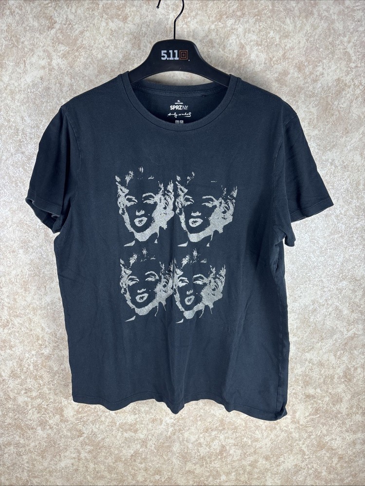 SPRZ NY Andy Warhol Marilyn Monroe Black T-Shirt XL UNIQLO
