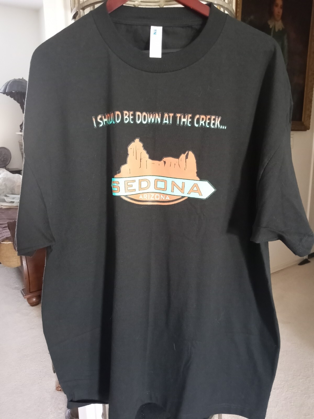 Sedona AZ 'I SHOULD BE DOWN AT THE CREEK...' 2X Large Tee Shirt, 100% Cotton gallery