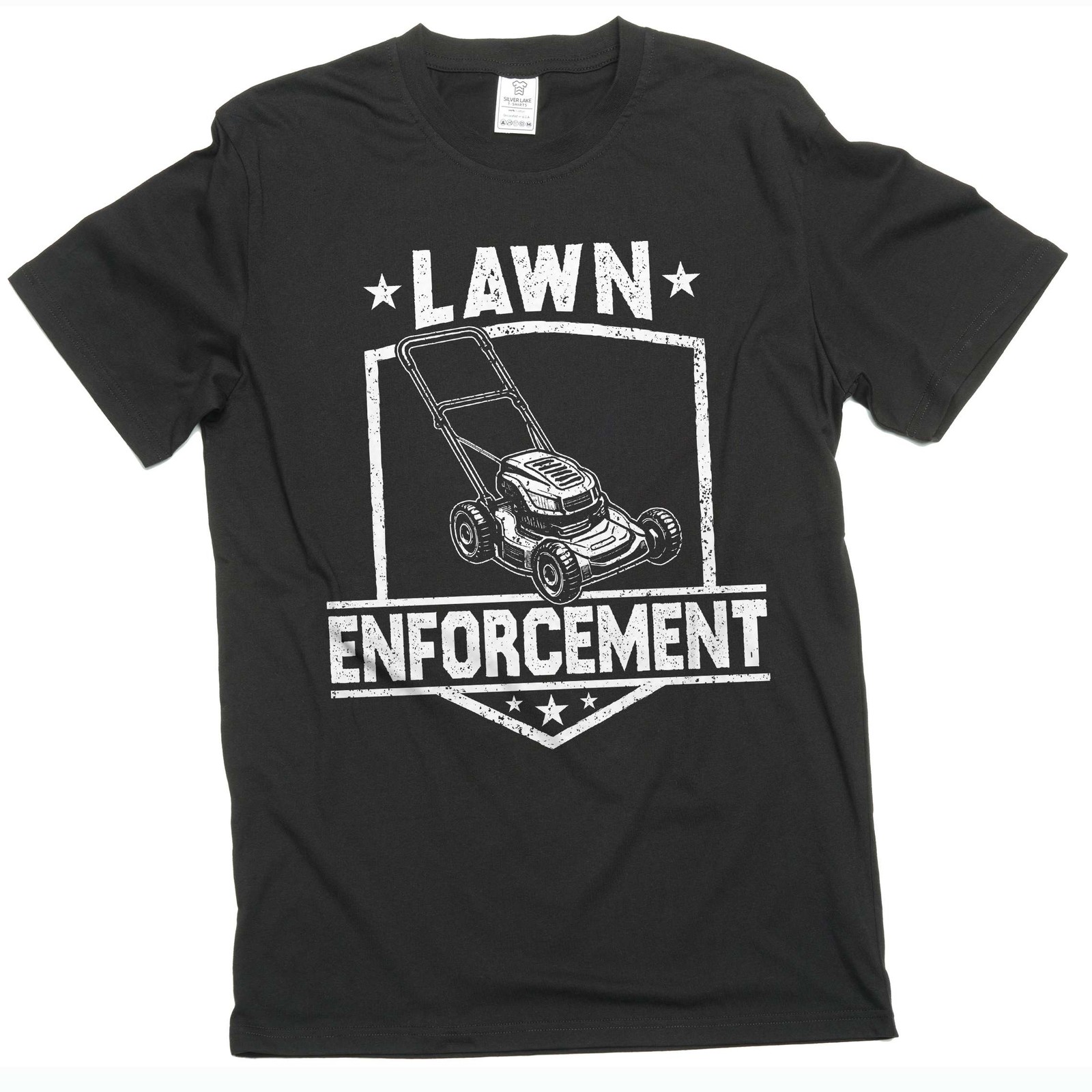 Father's day Funny lawn enforcement Dad grandpa tee shirt law care tee gallery