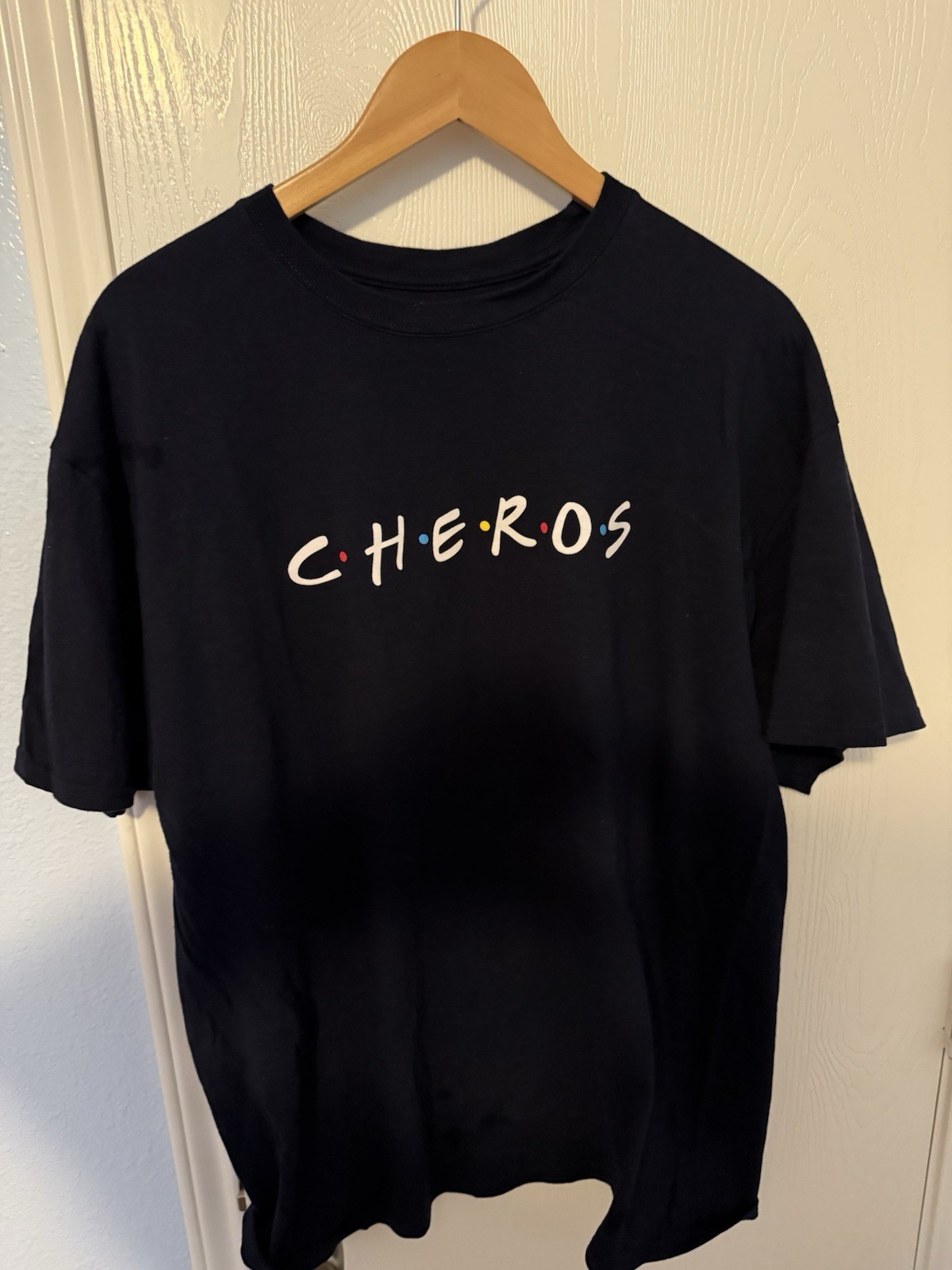 CHEROS FRIENDS Salvadoran Style Navy Blue El Salvador Men’s T-Shirt – Size XL