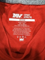 “DEA ACADEMY” Red Dri-Fit Style Athletic T Shirt – Size M – by MV Sport – NWT!
