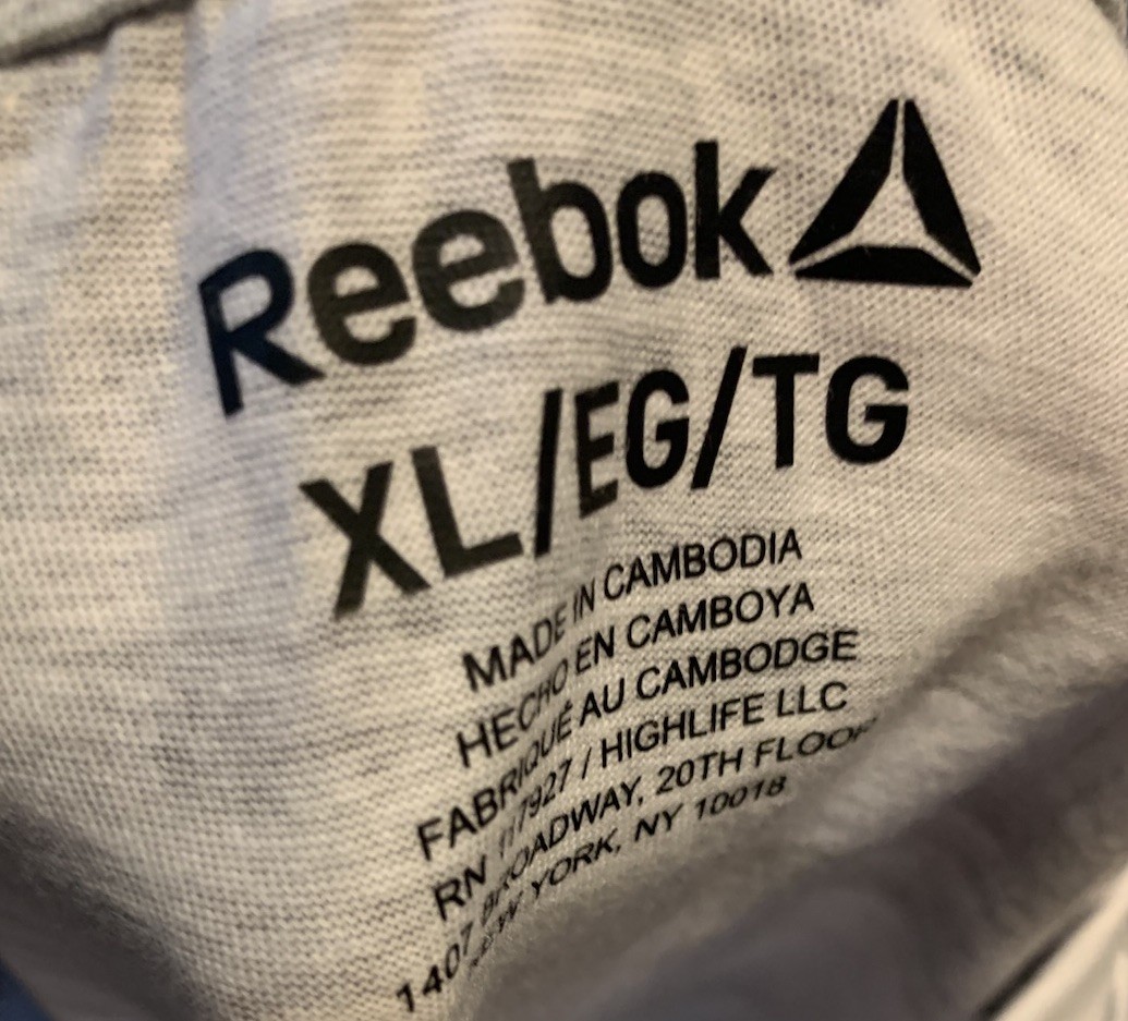Reebok Men's Gray & White Short Sleeve Camouflage T-Shirt Size XL NEW gallery