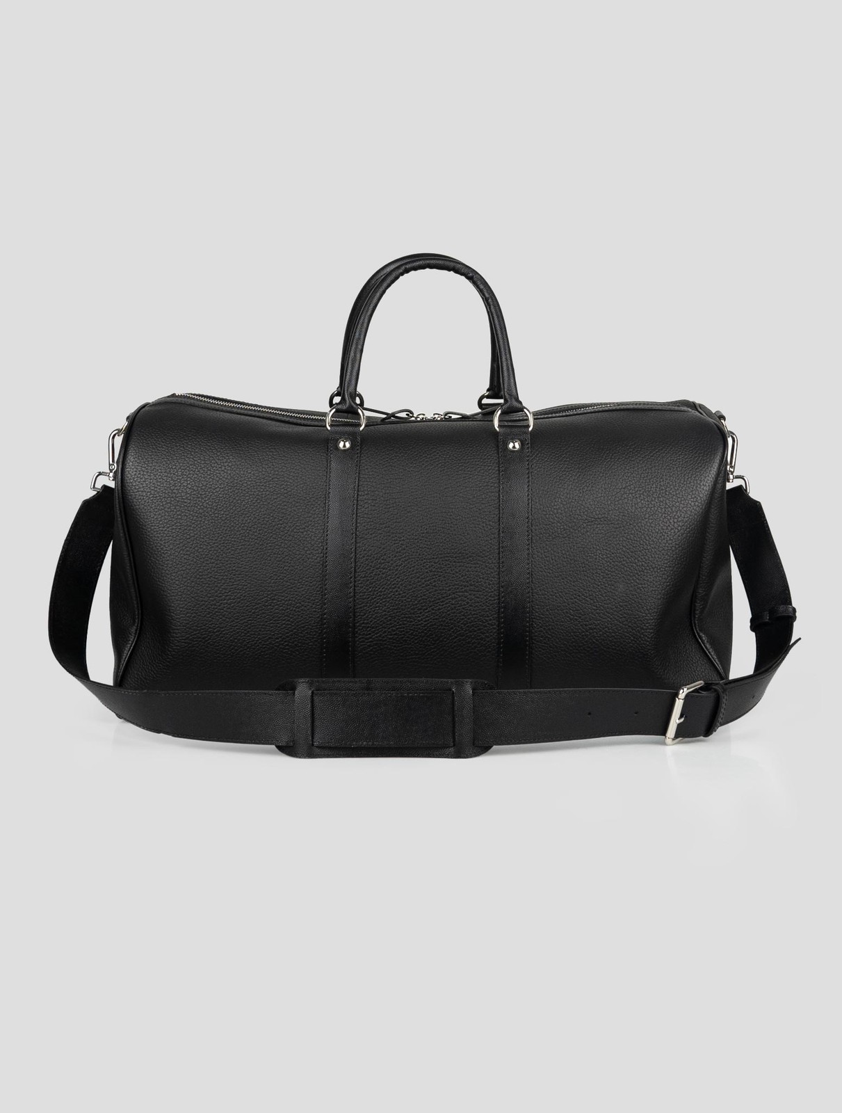 NEW KITON BLACK LEATHER TRAVEL BAG ONE SIZE KPB17 gallery