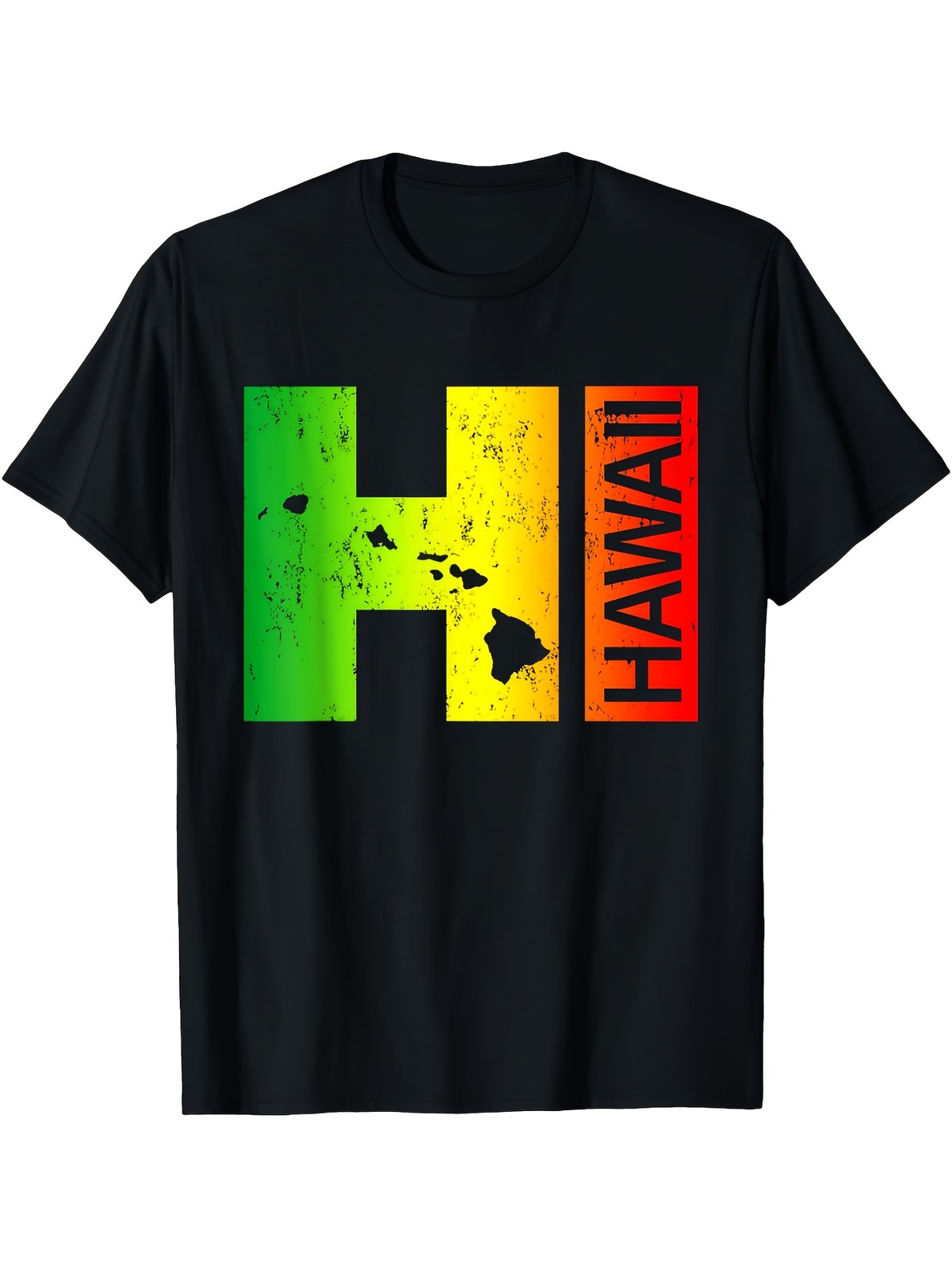 HI Hawaii Islands Graphic Men’s T-Shirt Hawaiian Vacation Beach Retro Tee gallery
