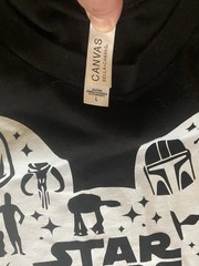 Bella + Canvas Star Wars Black Graphic Print Crew Neck T-Shirt Men’s L