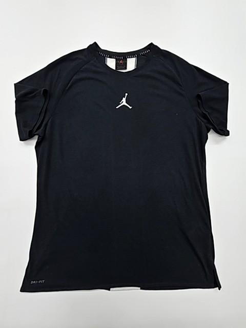 Jordan Womens T Shirt Black Dri-FIT Striped XXL gallery