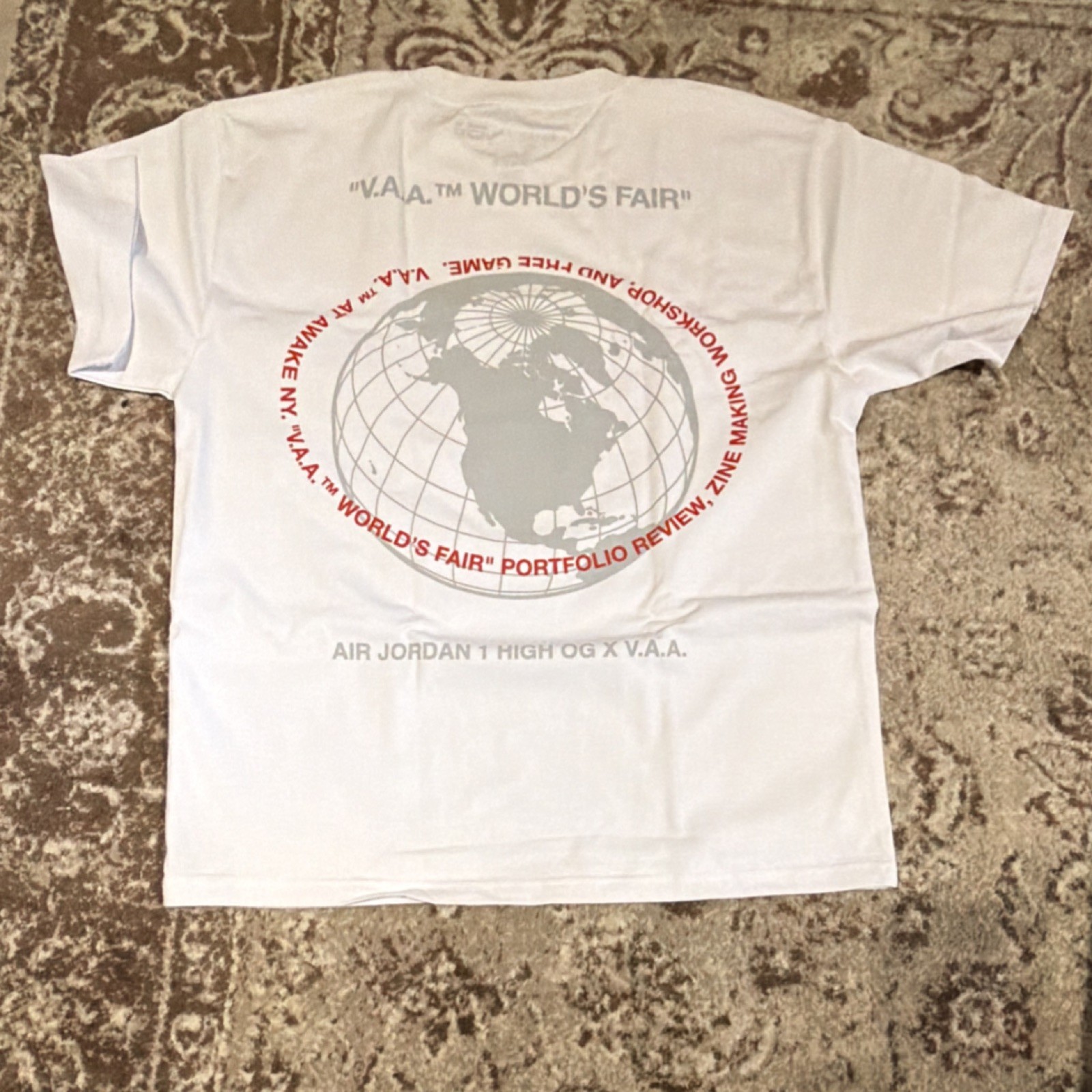 AWAKE NY x VIRGIL ABLOH ARCHIVE World's Fair Graphic T-Shirt XL White gallery