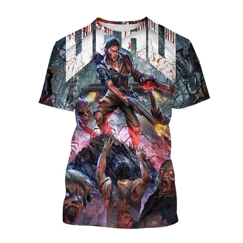 Deadite Rising – Evil Dead 3D Horror Print Tee