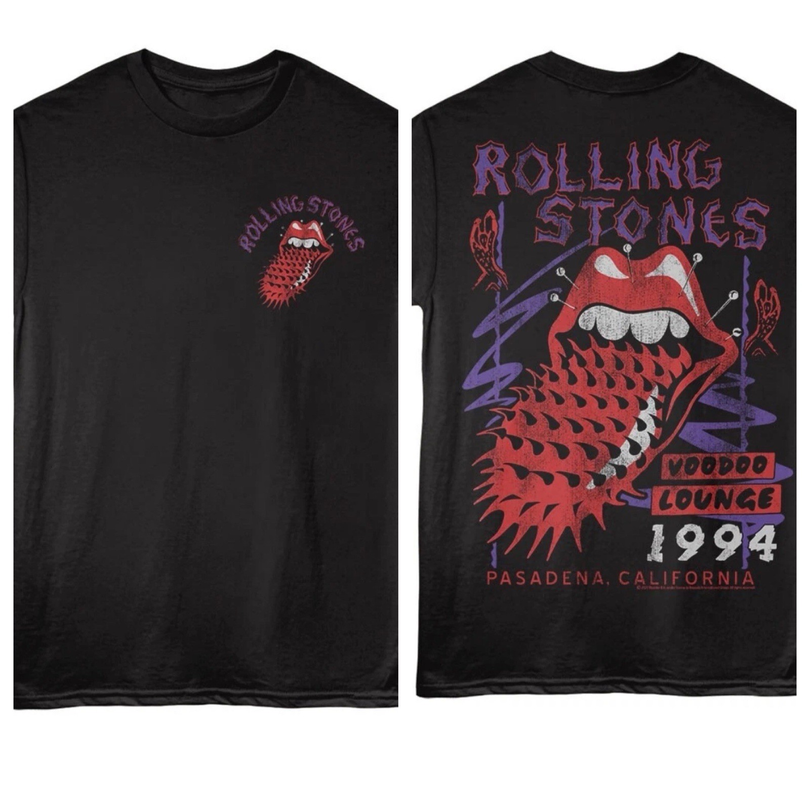 The Rolling Stones T-Shirt Music 1994 VOODOO LOUNGE TOUR Mick Jagger New FB gallery