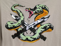 Under Armour Men’s Freedom Snake Knife Cotton Desert Sand T-Shirt Sz XL New