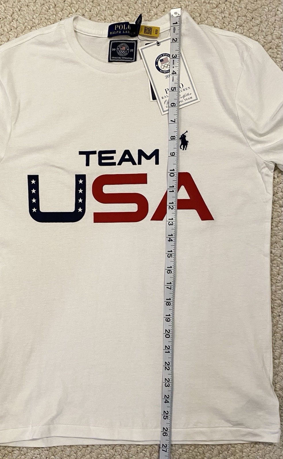 Polo Ralph Lauren NWT S Small T-Shirt Team USA Olympics White New gallery
