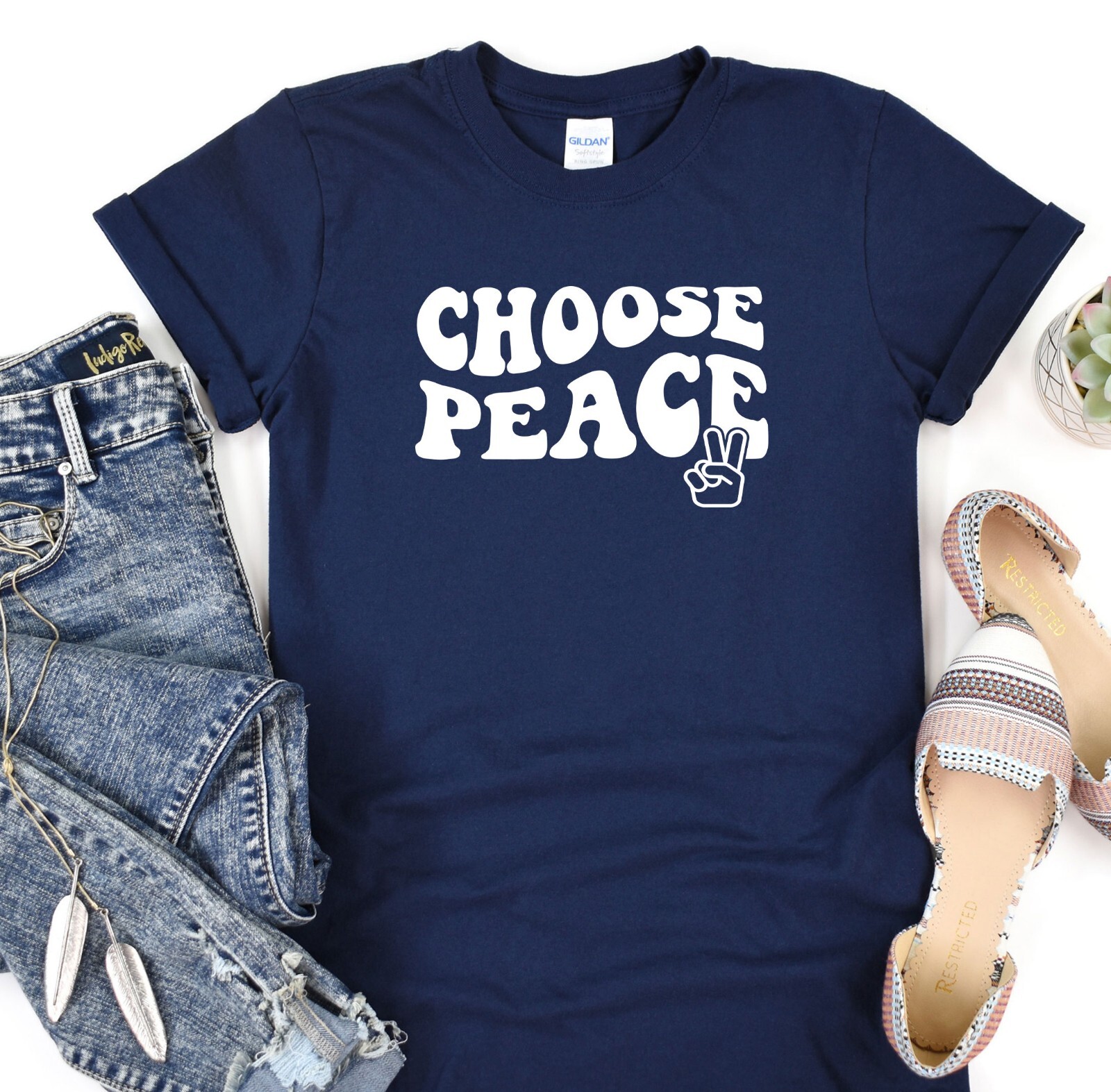 Choose Peace Shirt, No War Tshirt, Gift Tee, Activist Tshirt gallery