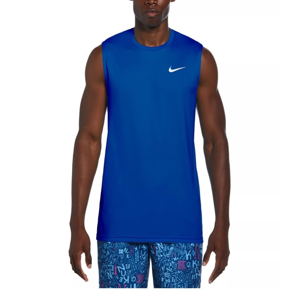 Men’s Nike Dri-FIT UPF 40+ Essential Sleeveless Hydroguard Swim Tee Size M NWT