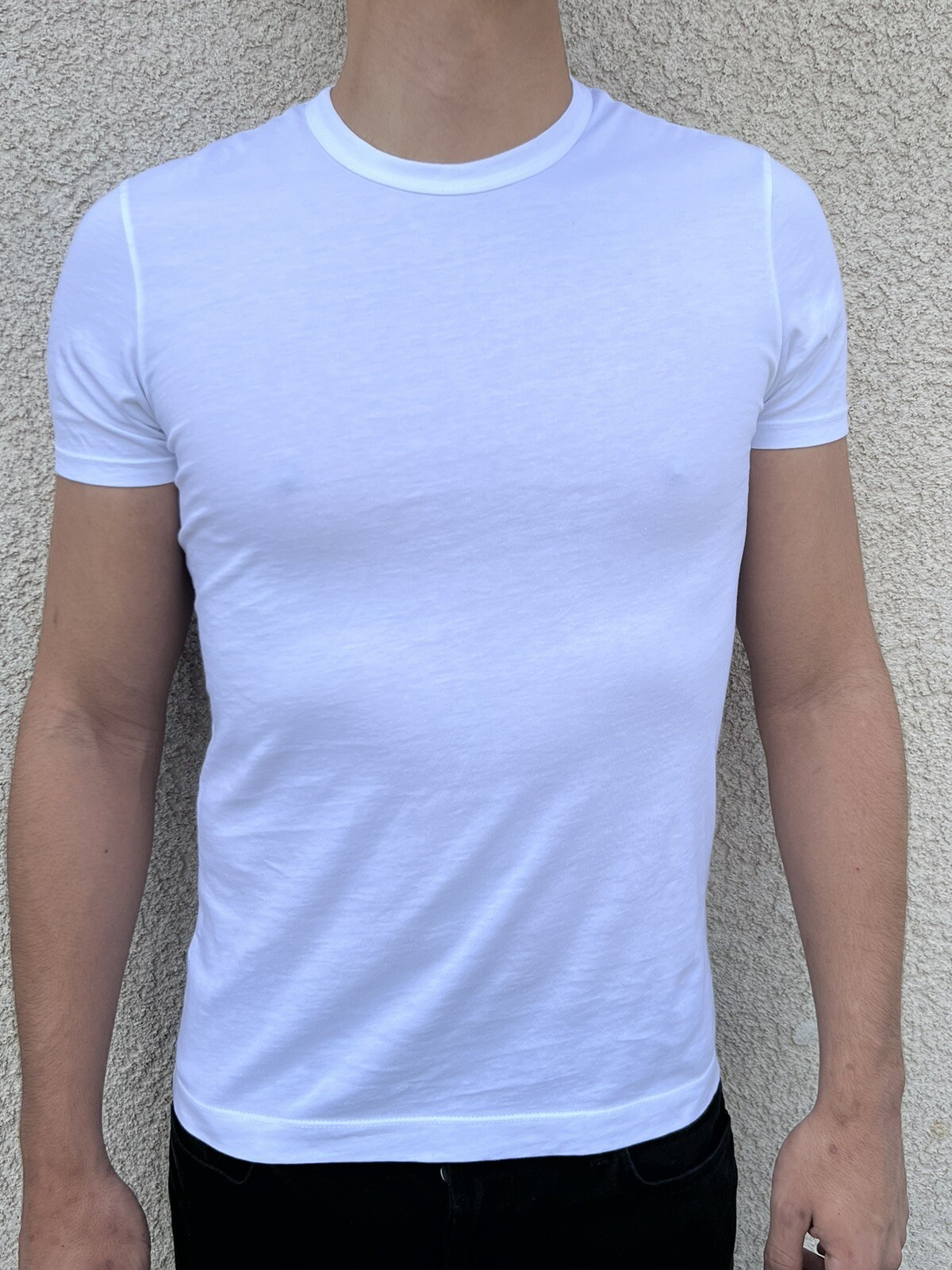 NWT Men Buck Mason 100% Pima COTTON Classic Straight Hem White T-Shirt Tee gallery