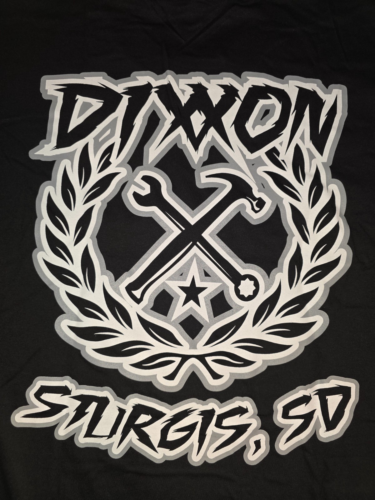 Sturgis Dixxon T Shirt Mens 2XL Black Gray Sketchy Crest Short Sleeve Tee NWT gallery