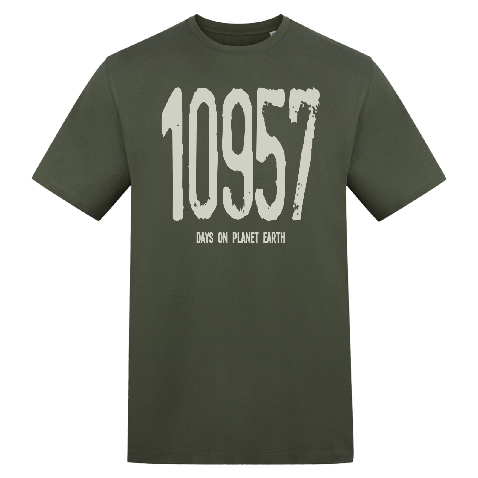 10957 Days on Planet Earth 30th Birthday Hand Printed T-Shirt Gift Size S-5XL gallery