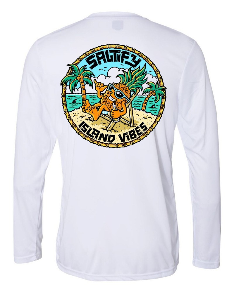 Long Sleeve Microfiber Fishing Boating UPF 50 Sun Protection Shirt