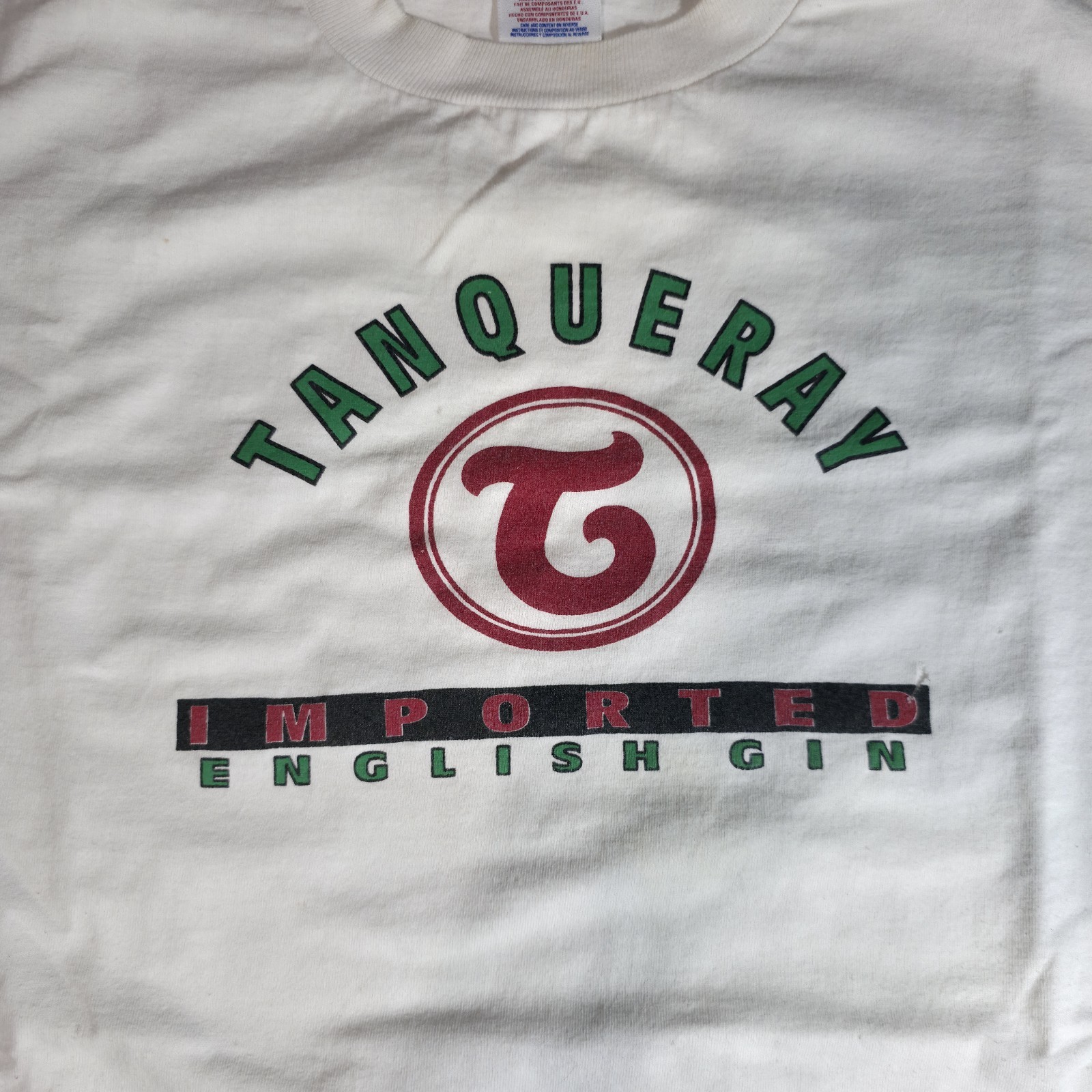 Vintage Tanqueray Imported English Gin T Shirt White XL Jerzees 90s Y2K gallery