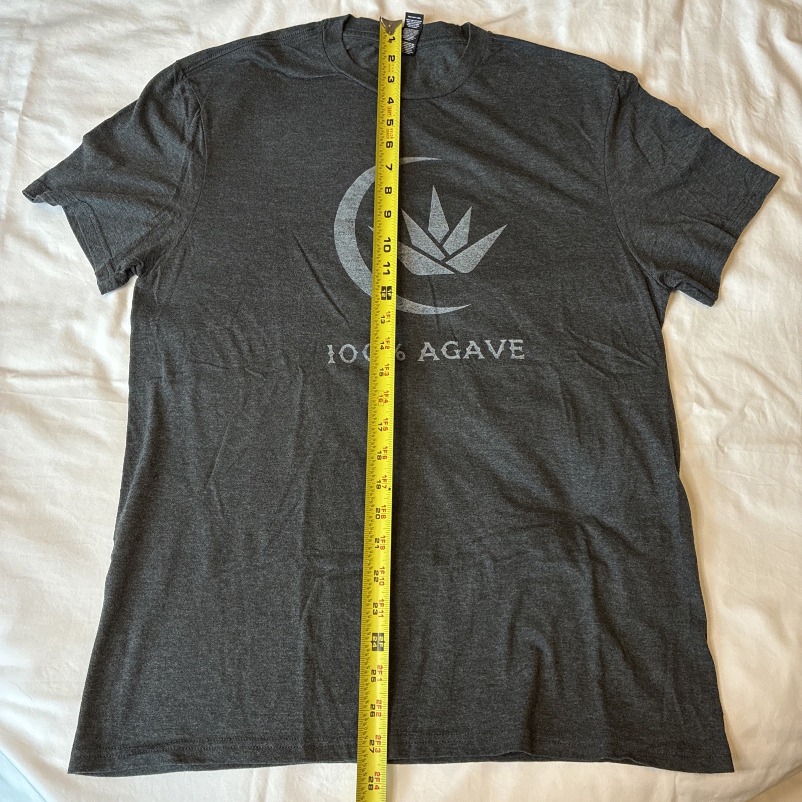 Lunazul Tequila T-shirt Men's Medium Stretch Cotton Dark Gray NWOT gallery