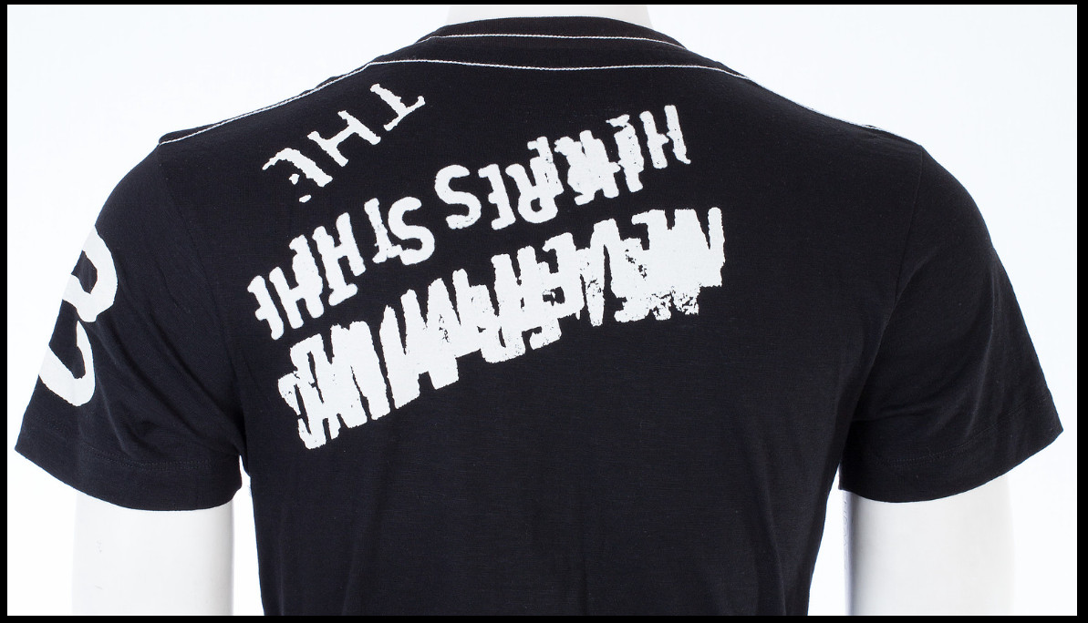$69 TRUE RELIGION Black STENCEL Short Sleeve Graphic T-shirt NWT gallery