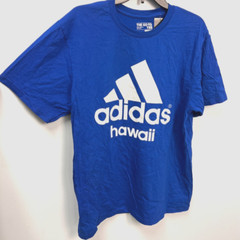 Adidas The Go-To Tee Blue Cities & Plain 3 Striped Logo Graphic T-Shirt adults