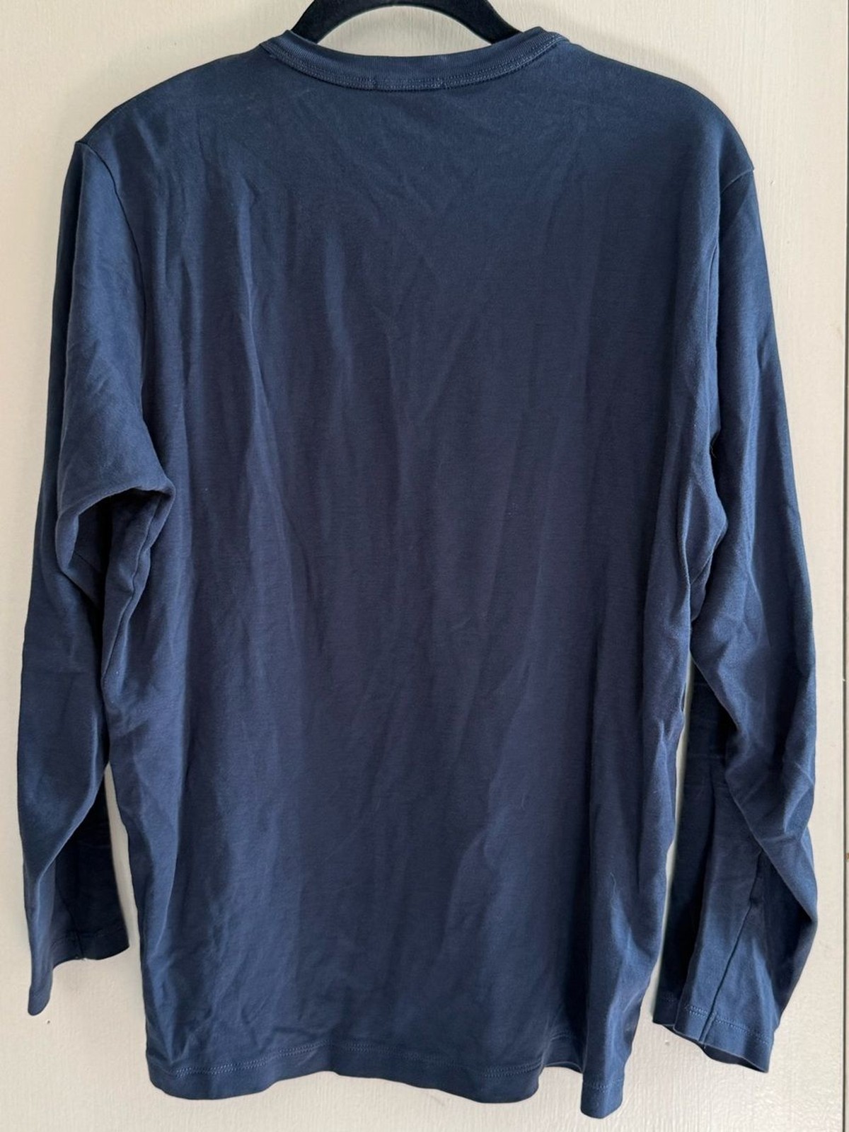 LAKE Long-Sleeve Crewneck Tee - Deep Navy Blue Size S gallery