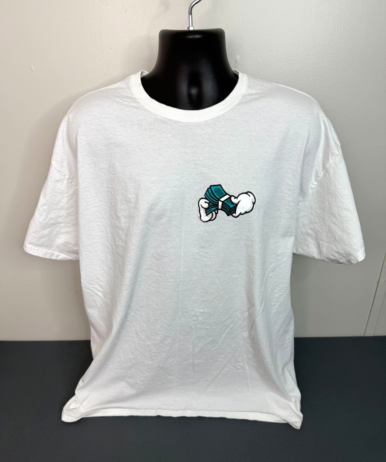 Return To Sender T-shirt Money Graphic Size 2XL Front and Back