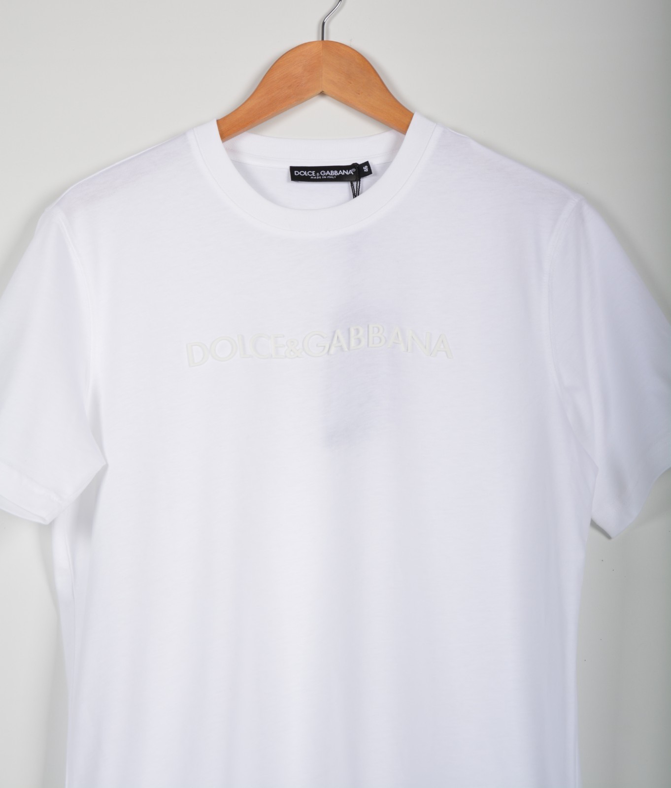 Men's Dolce & Gabbana White Tonal Logo T-Shirt Men's Size Medium gallery