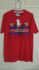Pacific Blue Men Size M Red Short Sleeve T Shirt Eagle With Tags