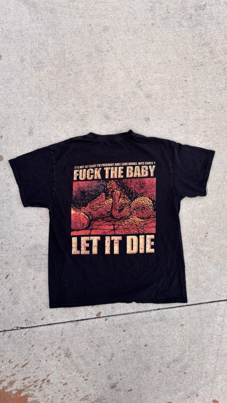 Vintage Dying Fetus Maggot Baby Tee Size L No flaws gallery