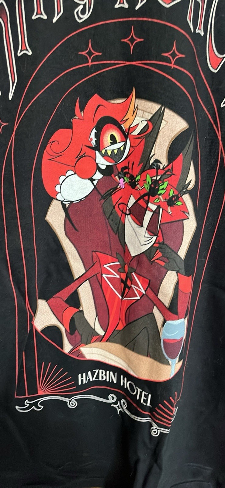 Hazbin Hotel Shirt Lot of 2 Size Large 1 NWT & 1 Used 1 Used See Description gallery