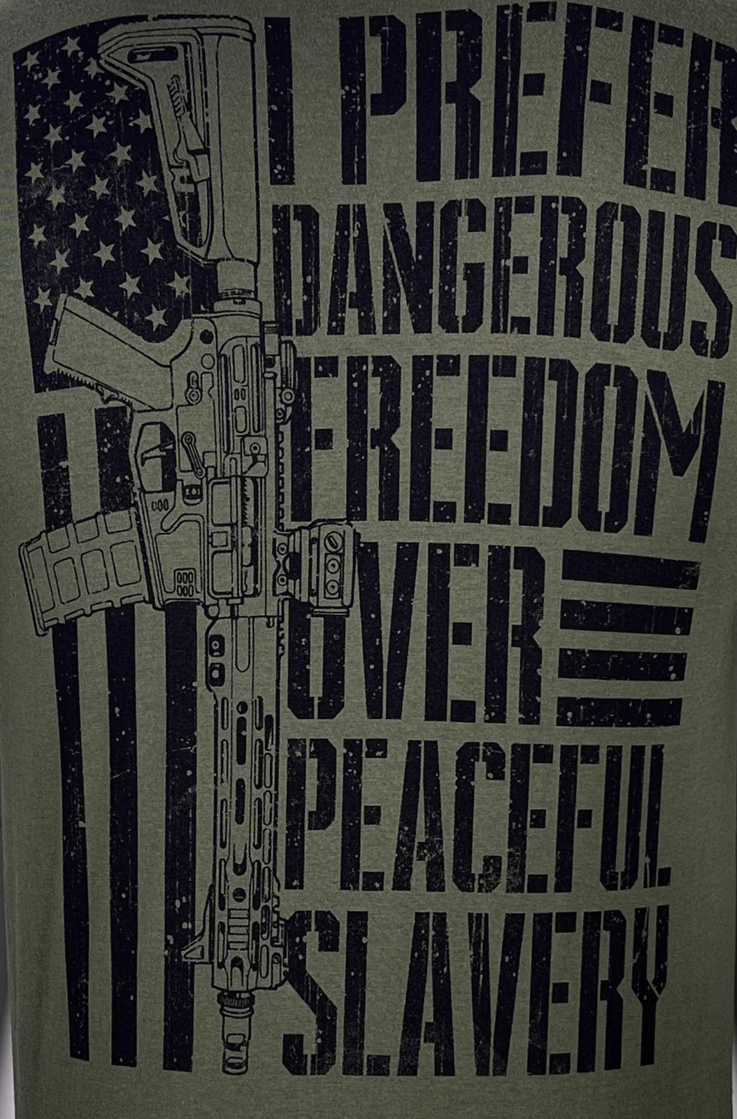 Howitzer Style Men's T-Shirt Freedom Over Military Grunt MFG gallery