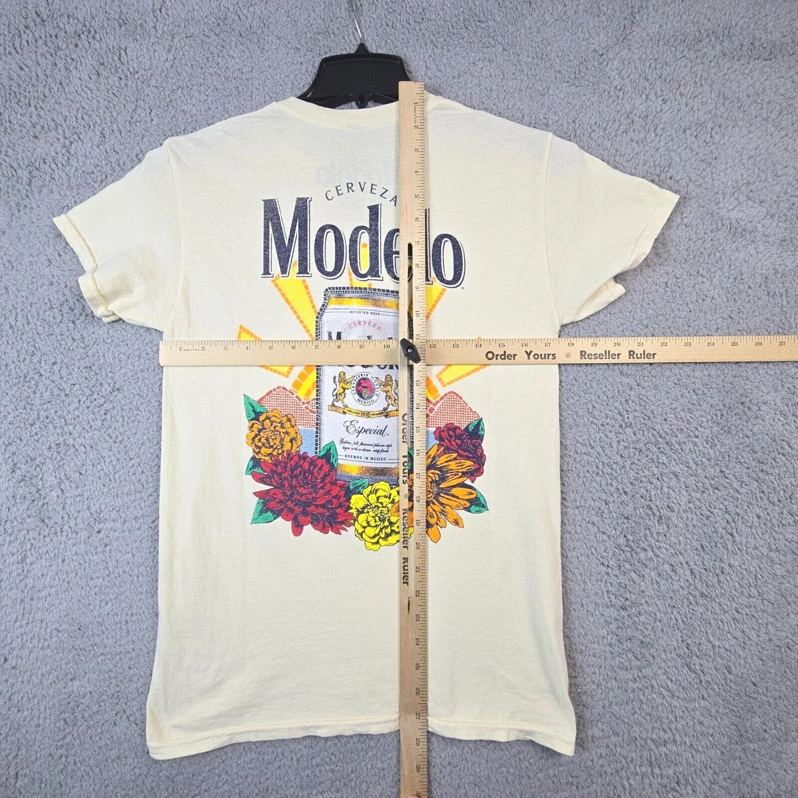 MODELO Beer SHIRT Mens Small S Yellow CERVEZA CASUAL Brew Mexican Lager NWT gallery