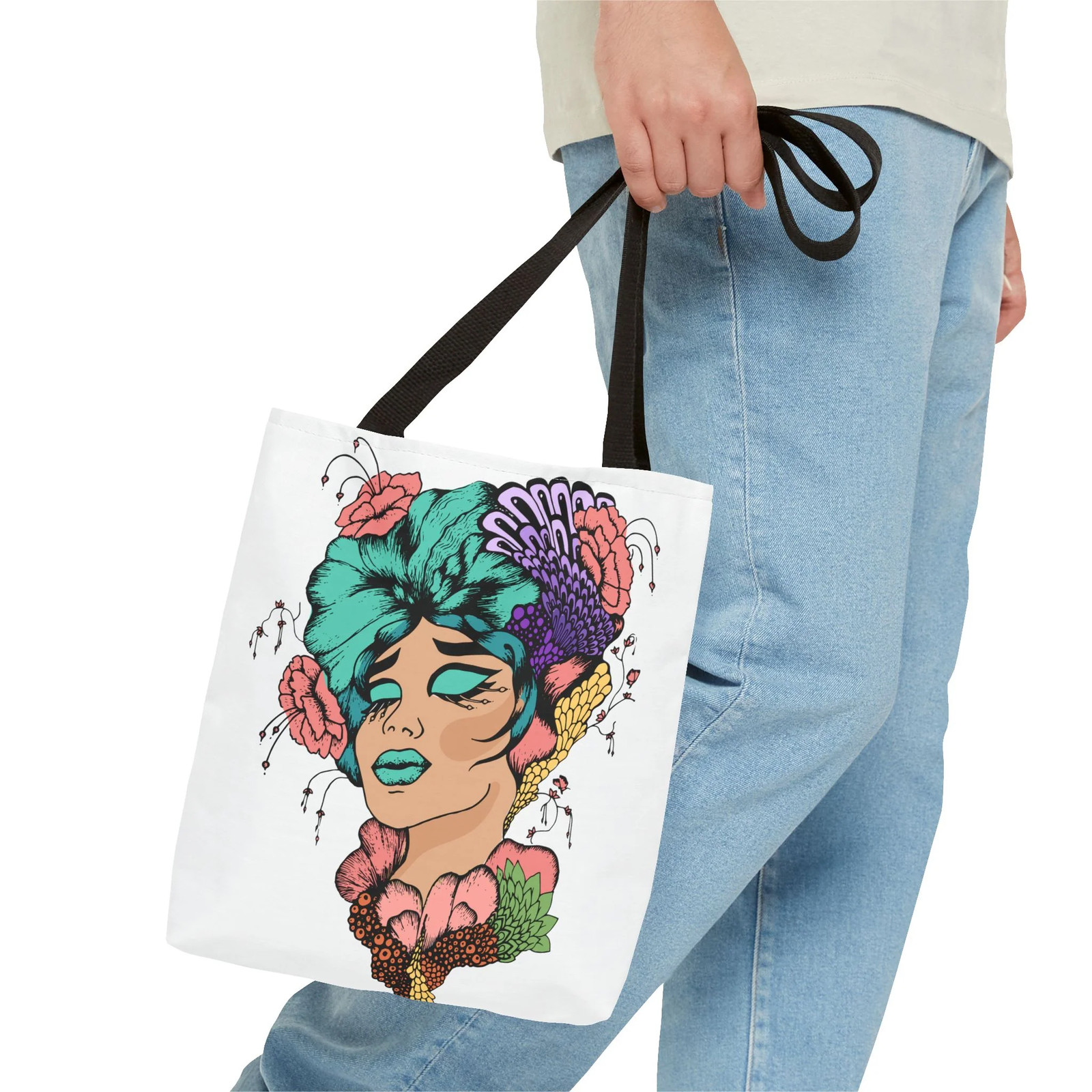 African American Tote Bag with Woman head gallery