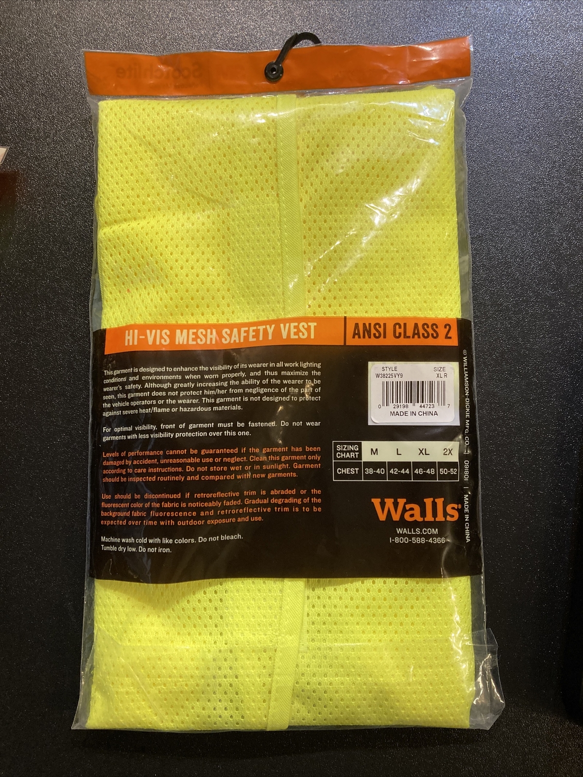 Safety Vest Walls Hi-Vis Mesh Safety Vest ANSI Class 2 XL gallery