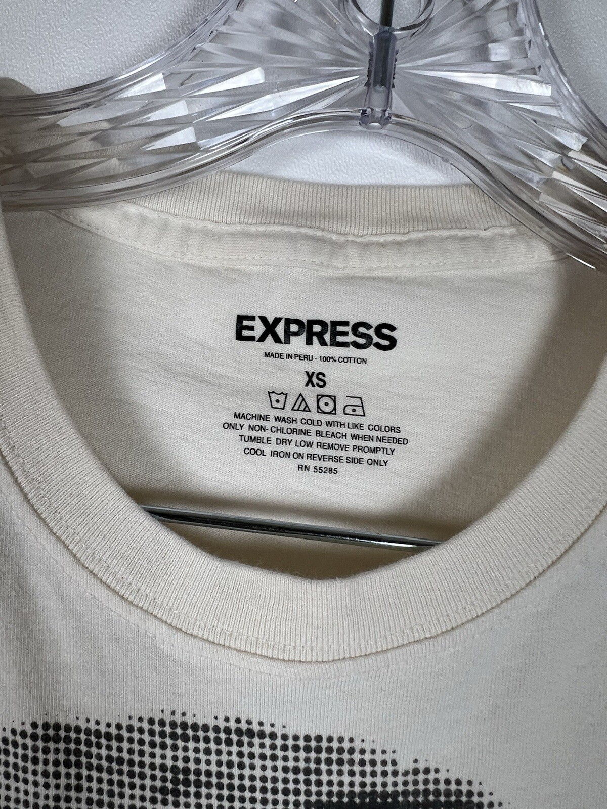 Express Men's Graphic T-Shirt XS Pale Yellow Short Sleeve gallery