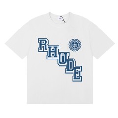 RHUDE 15 STYLE Men High Quality Leisure Cotton Short Sleeve Polo T-Shirt M-2XL