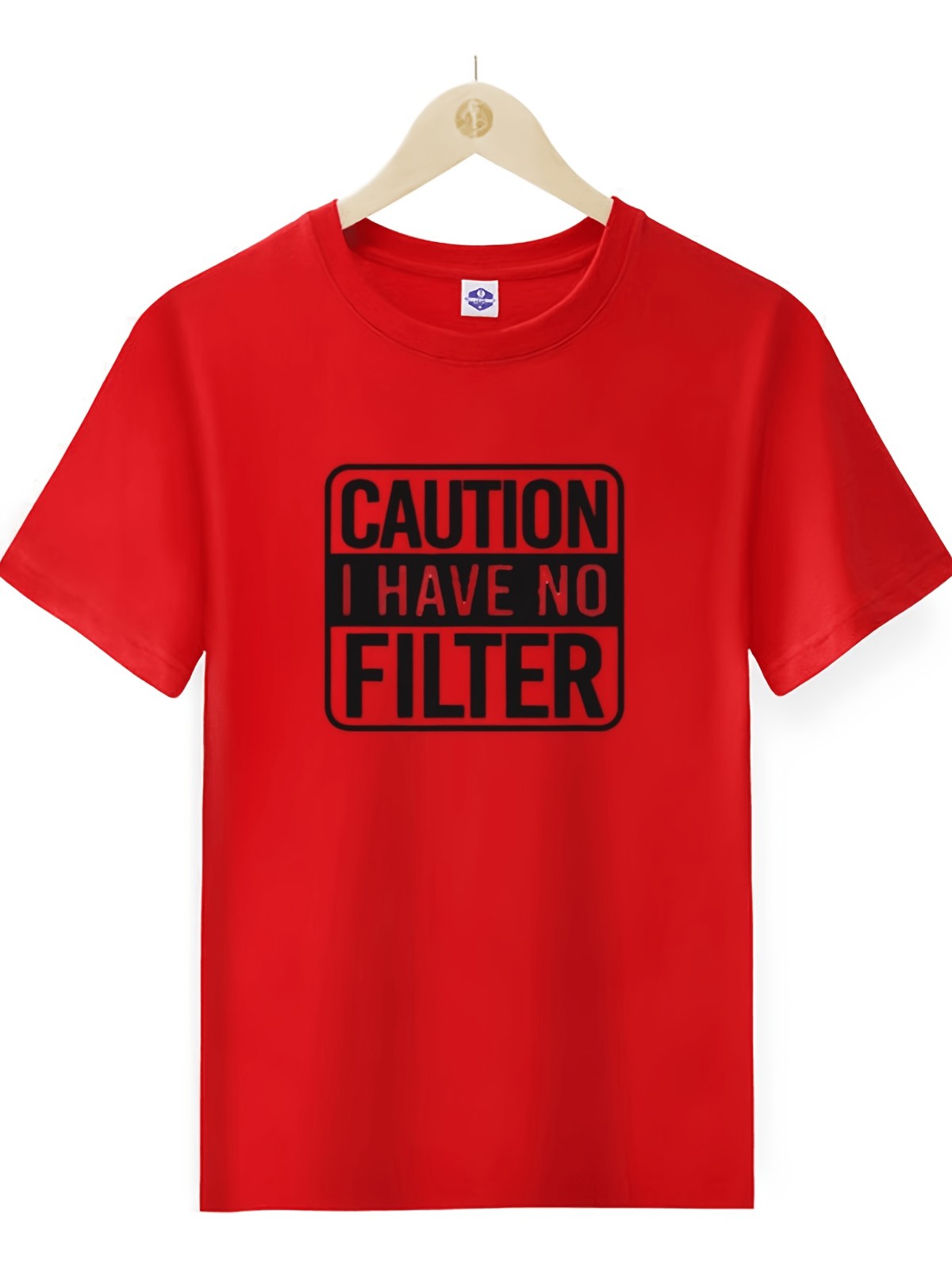 Funny Sarcastic "No Filter" Quote T-Shirt, Men Casual Mild Stretch Short Sleeve gallery
