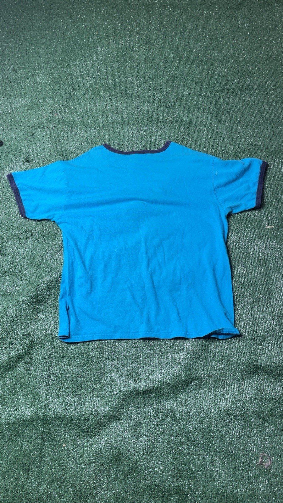 Nautica Jeans Co. Men’s Blue Ringer Logo Crew Neck Short Sleeve T-Shirt XL gallery