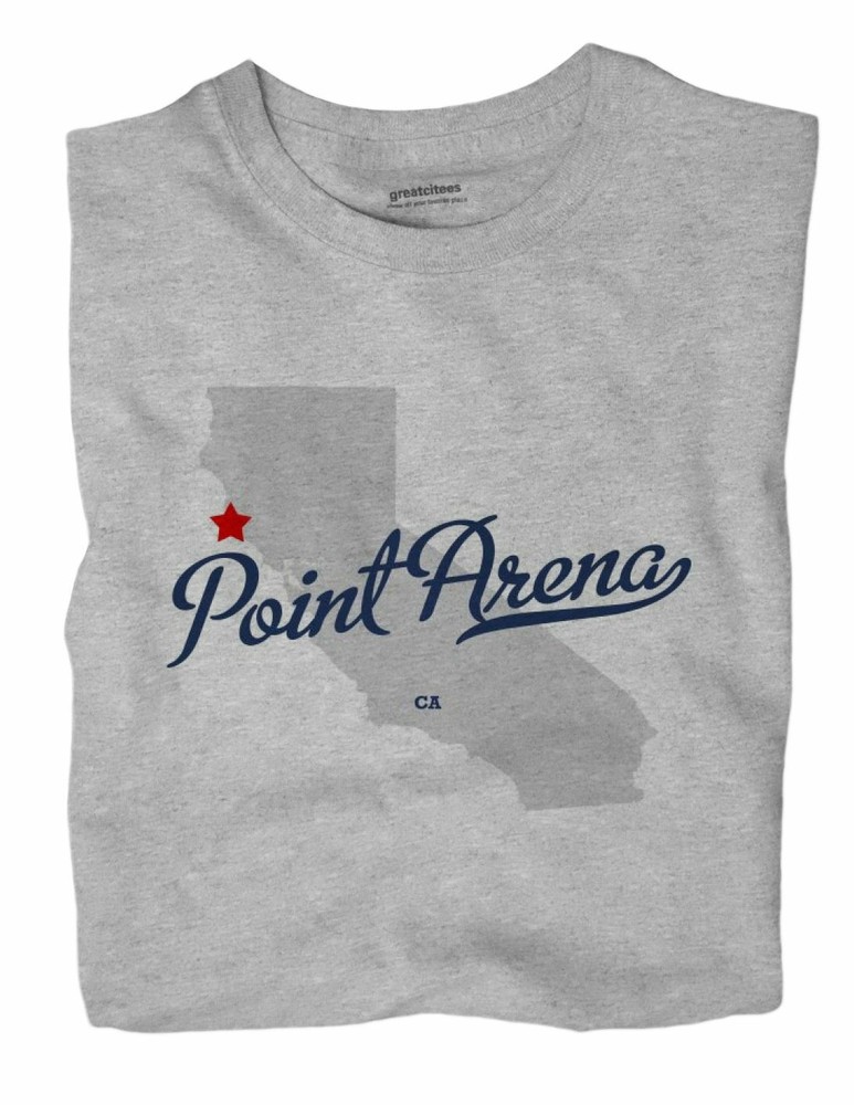 Point Arena California CA T-Shirt MAP