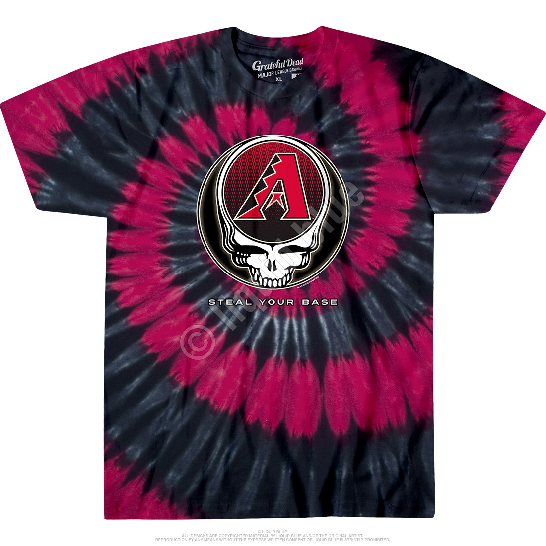 Arizona Diamondbacks Steal Your Base Tie-Dye T-Shirt — Grateful Dead Collab Styl gallery