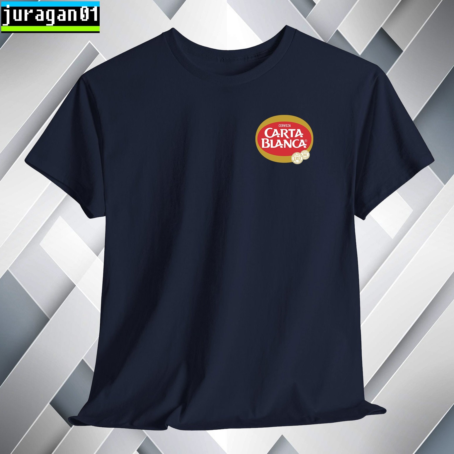 Carta Blanca Mexican Beer T-Shirt Logo Many Colors Size S to 5XL Made in USA gallery