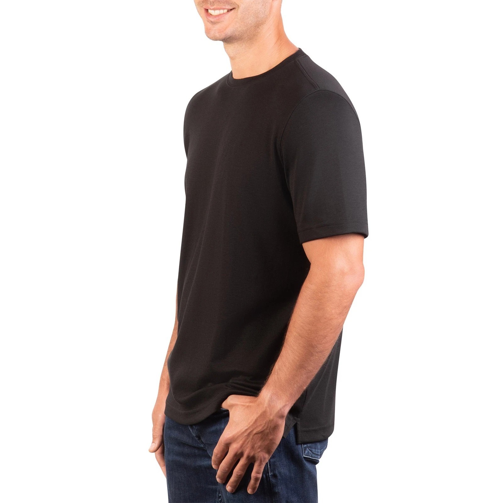 Kirkland Signature Men's Pima Cotton Tee T-Shirt Made in Peru L XL gallery